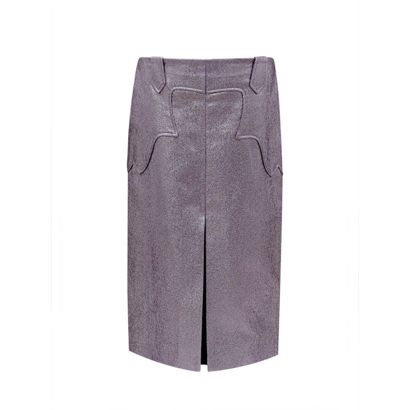 Tom Ford Purple Polyamide Midi Skirt Tom Ford