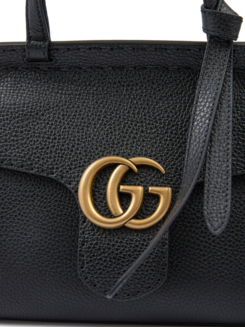 Gucci Black Leather GG Marmont Handbag Gucci