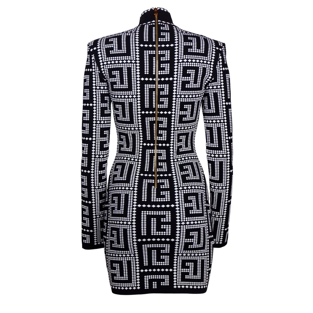 Balmain Black Viscose Dress Balmain