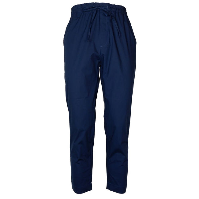 Alpha Studio Blue Cotton Men Pants Alpha Studio