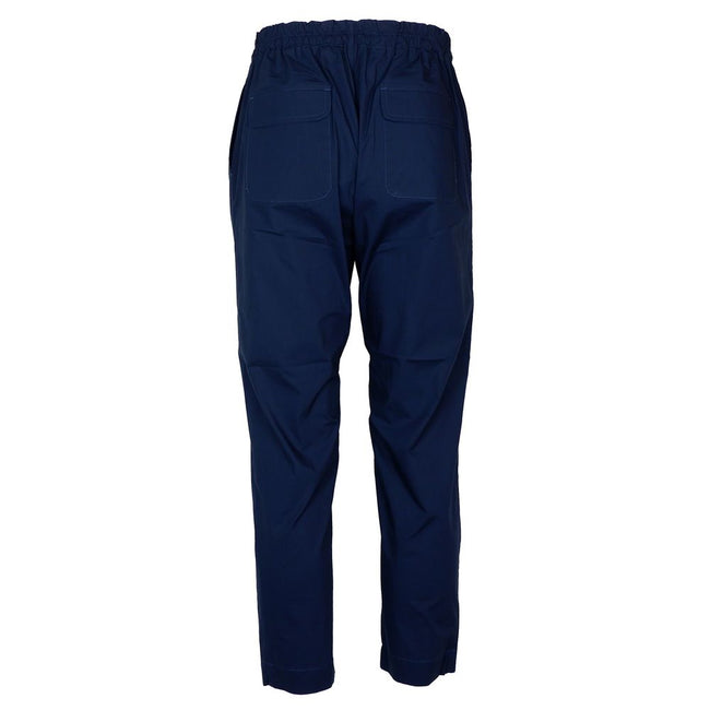 Alpha Studio Blue Cotton Men Pants Alpha Studio