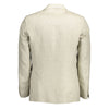 Gant Beige Linen Men Jacket Gant