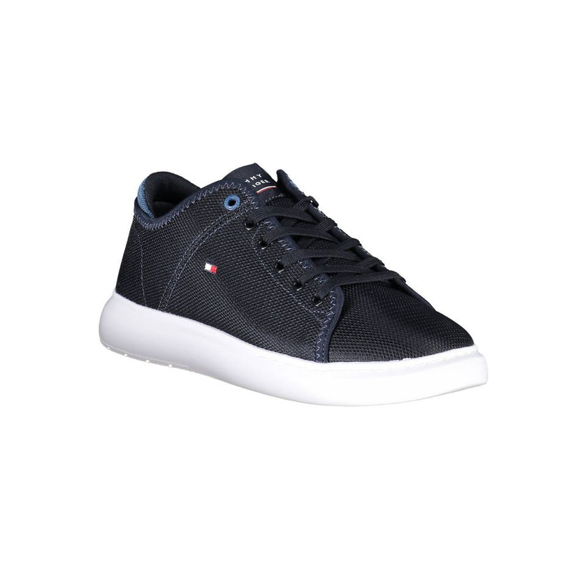 Tommy Hilfiger Blue Recycled Polyester Men Sneaker Tommy Hilfiger