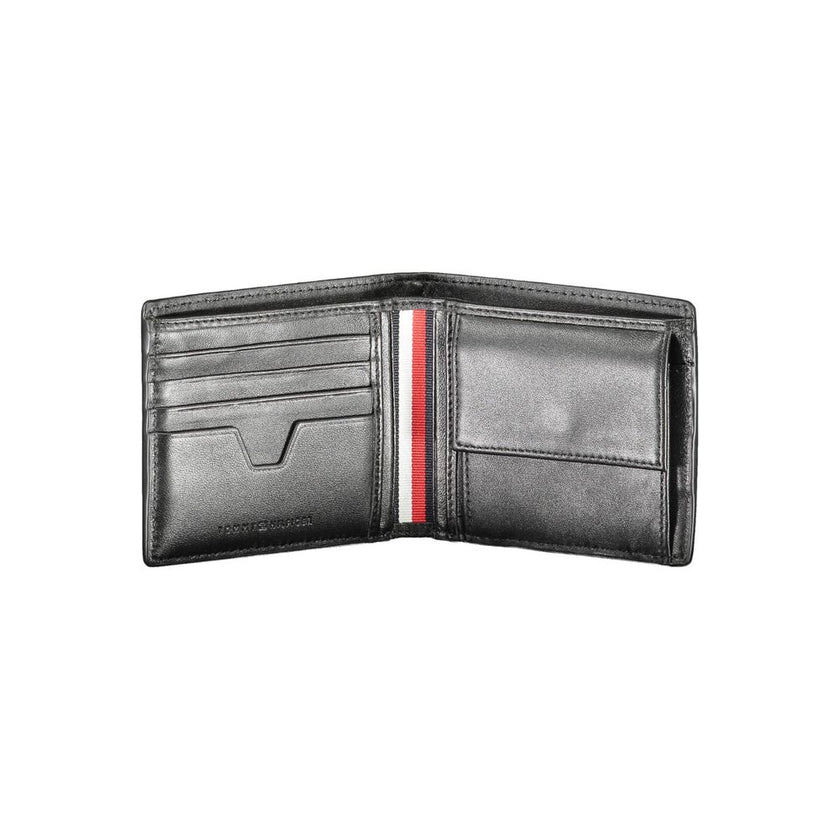 Tommy Hilfiger Black Leather Men Wallet Tommy Hilfiger