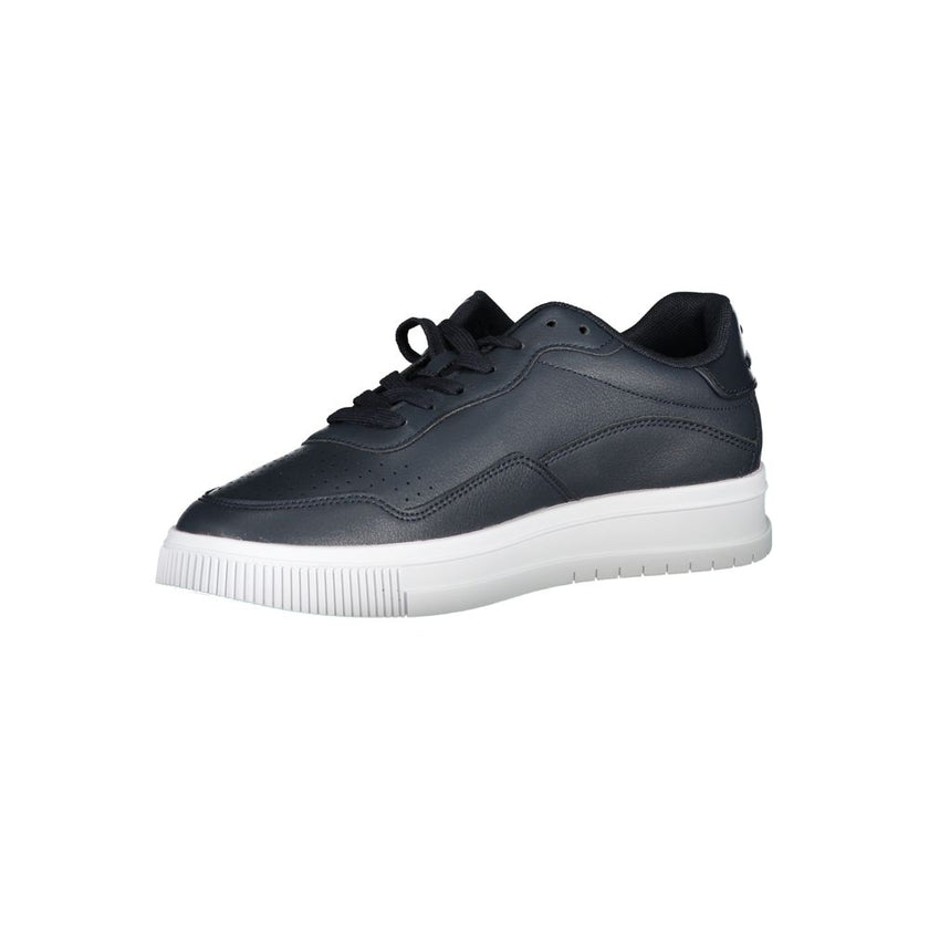 Tommy Hilfiger Blue Leather Men Sneaker Tommy Hilfiger
