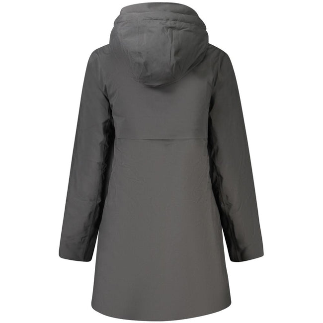 K-WAY Black Polyester Women Coat K-WAY