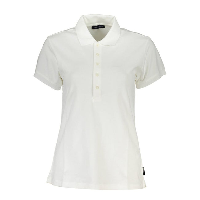 North Sails White Cotton Women Polo Shirt North Sails