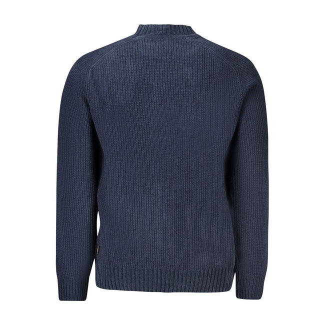 Hugo Boss Blue Cotton Men Sweater Hugo Boss