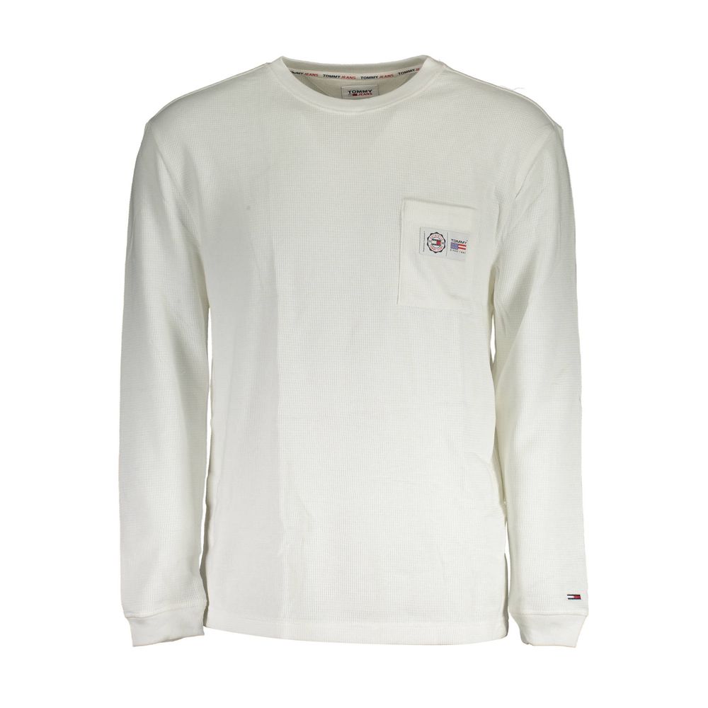 Tommy Hilfiger White Cotton Sweater Tommy Hilfiger