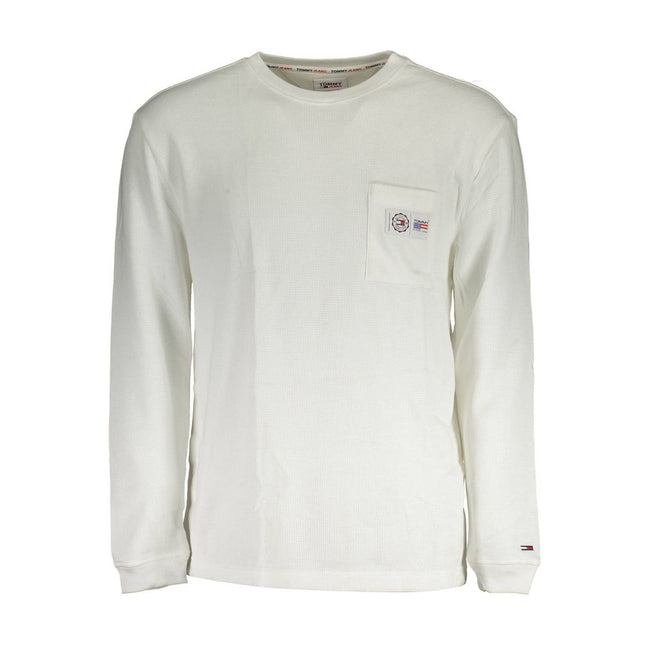 Tommy Hilfiger White Cotton Sweater Tommy Hilfiger