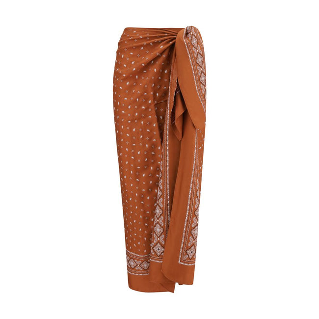 PINKO Bandana pattern pareo Skirt PINKO