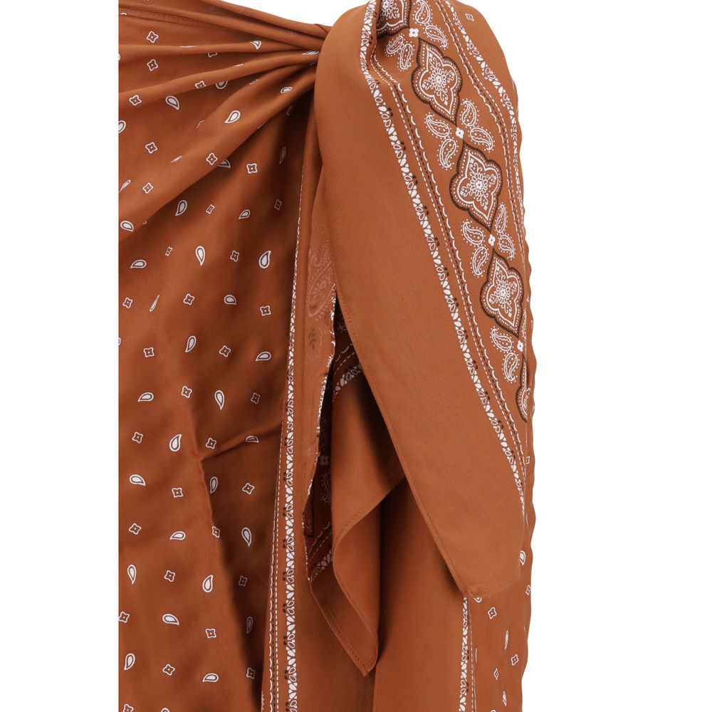 PINKO Bandana pattern pareo Skirt PINKO
