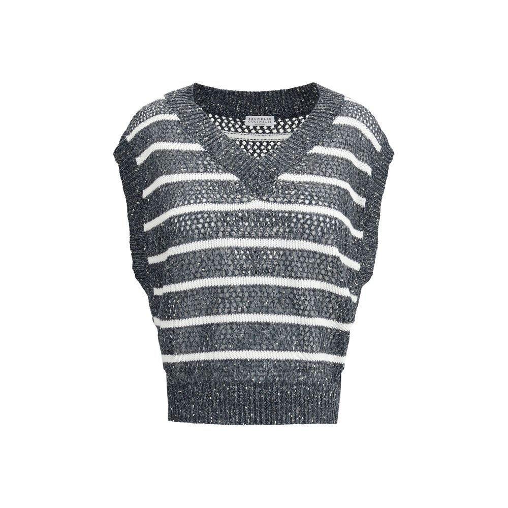 Brunello Cucinelli Striped Vest Brunello Cucinelli