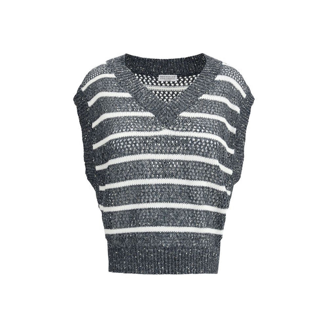 Brunello Cucinelli Striped Vest Brunello Cucinelli