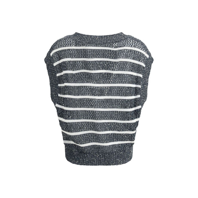 Brunello Cucinelli Striped Vest Brunello Cucinelli