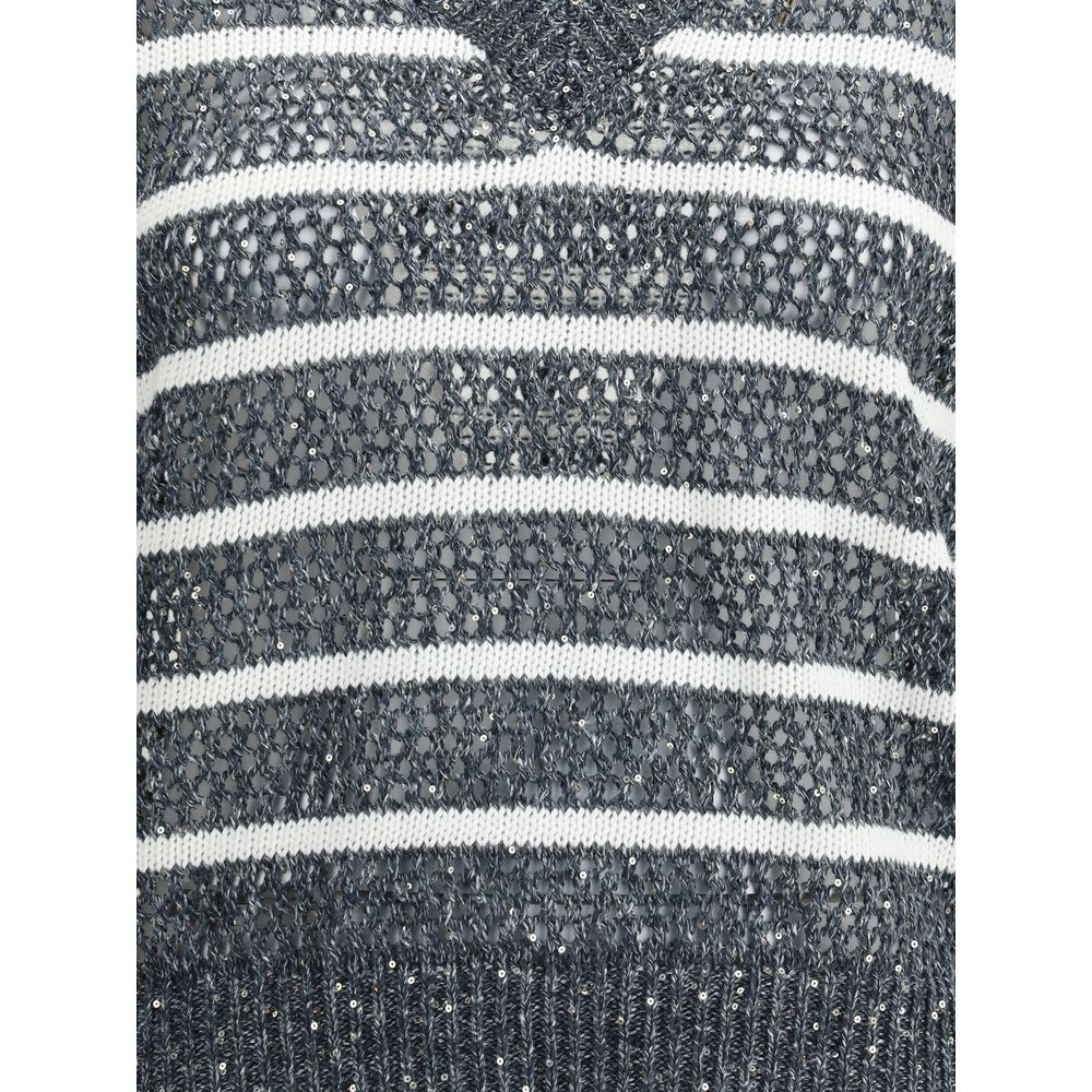 Brunello Cucinelli Striped Vest Brunello Cucinelli