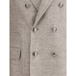Brunello Cucinelli Light Brown Linen Blazer Brunello Cucinelli