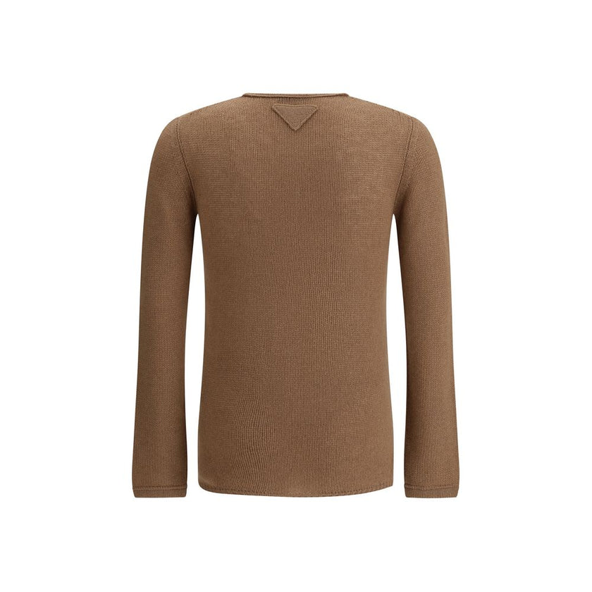 Prada Brown Cashmere Cashmere Sweater Prada