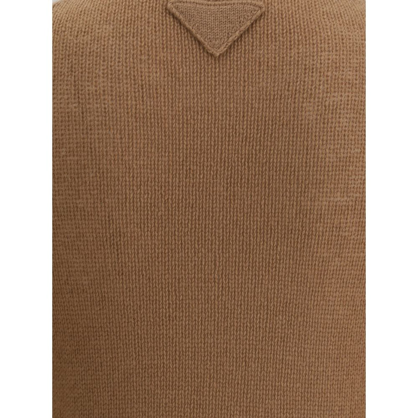 Prada Brown Cashmere Cashmere Sweater Prada