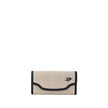 Loro Piana Beige Fabric And Leather Wallet Loro Piana