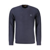 Hugo Boss Blue Cotton Men Sweater Hugo Boss