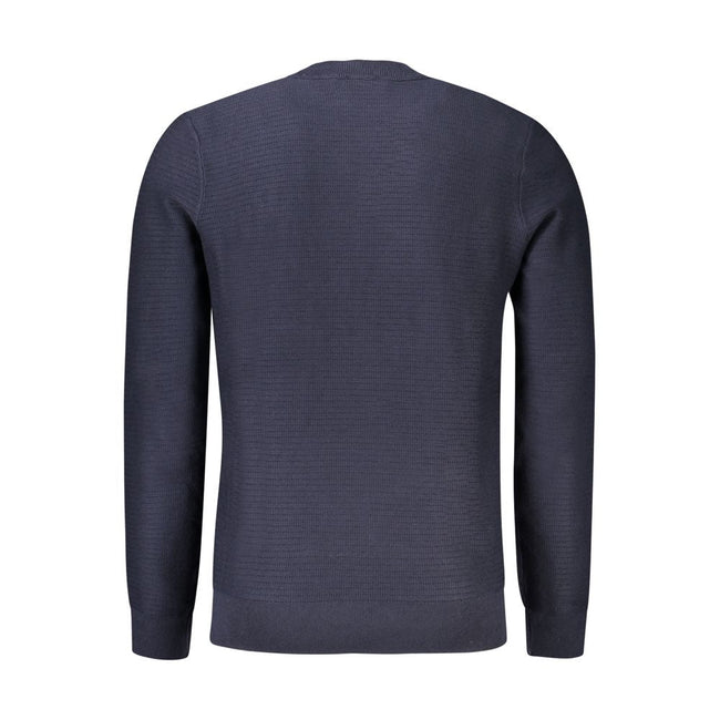 Hugo Boss Blue Cotton Men Sweater Hugo Boss
