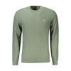 Hugo Boss Green Cotton Men Sweater Hugo Boss