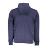 North Sails Blue Cotton Men Sweater with Hood North Sails
