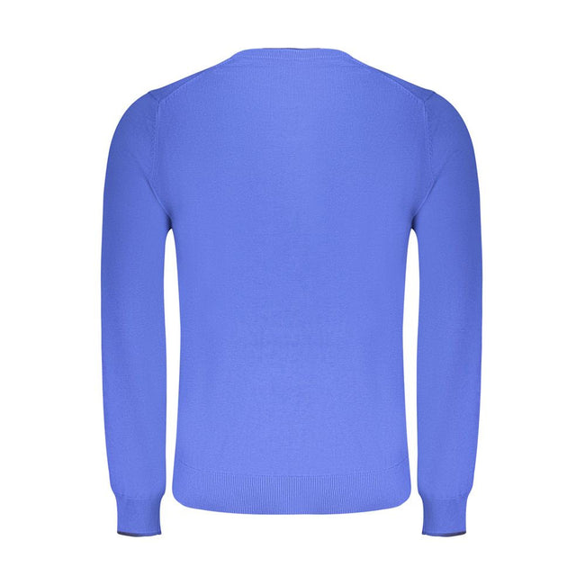 North Sails Blue Cotton Men Sweater North Sails