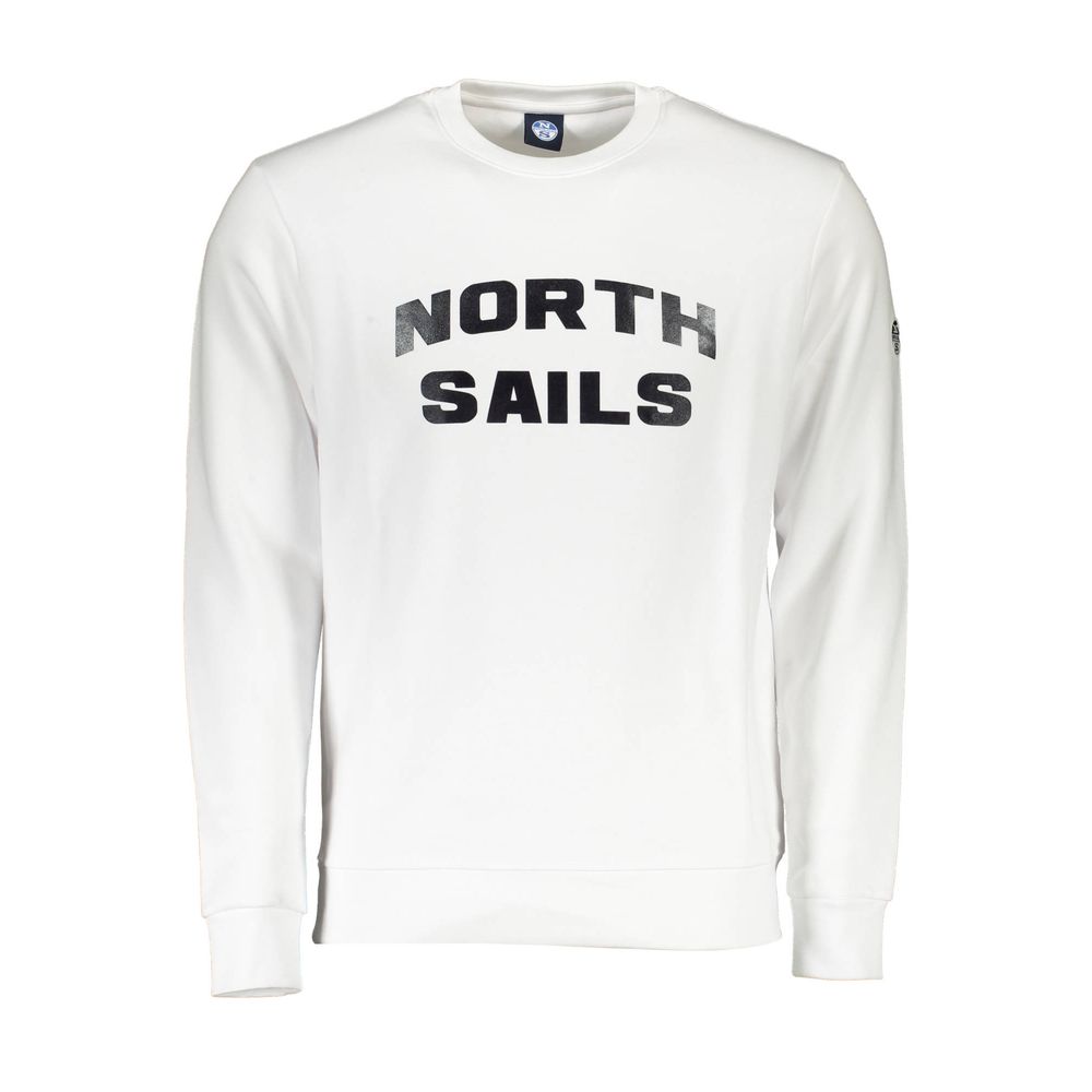 North Sails White Cotton Men's Sweater North Sails