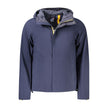 K-WAY Blue Polyester Men Jacket K-WAY