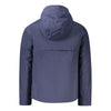 K-WAY Blue Polyester Men Jacket K-WAY