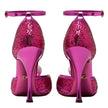 Dolce & Gabbana Fuchsia Calfskin Sandal Dolce & Gabbana