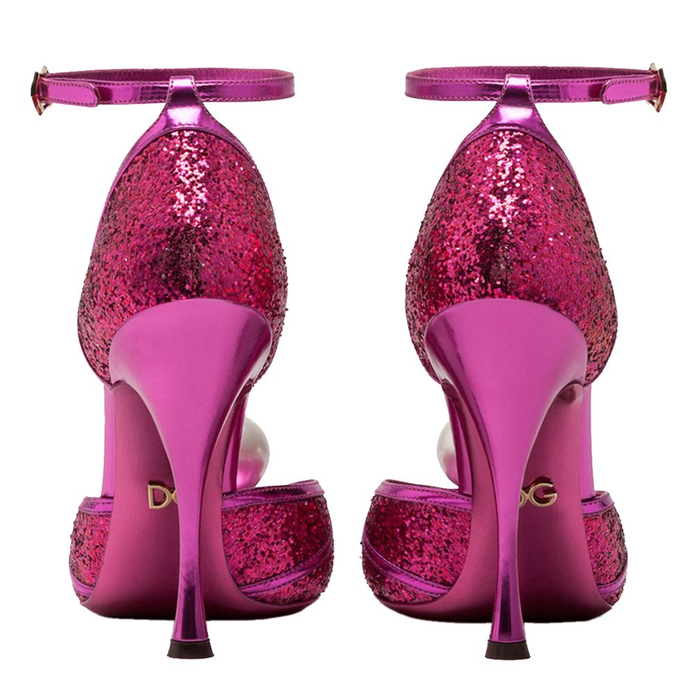 Dolce & Gabbana Fuchsia Calfskin Sandal Dolce & Gabbana