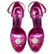 Dolce & Gabbana Fuchsia Calfskin Sandal Dolce & Gabbana