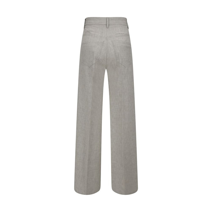 Forte_Forte Gray Viscose Casual Pants Forte_Forte