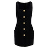 Balmain Black Wool Women Dress Balmain