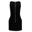 Balmain Black Wool Women Dress Balmain