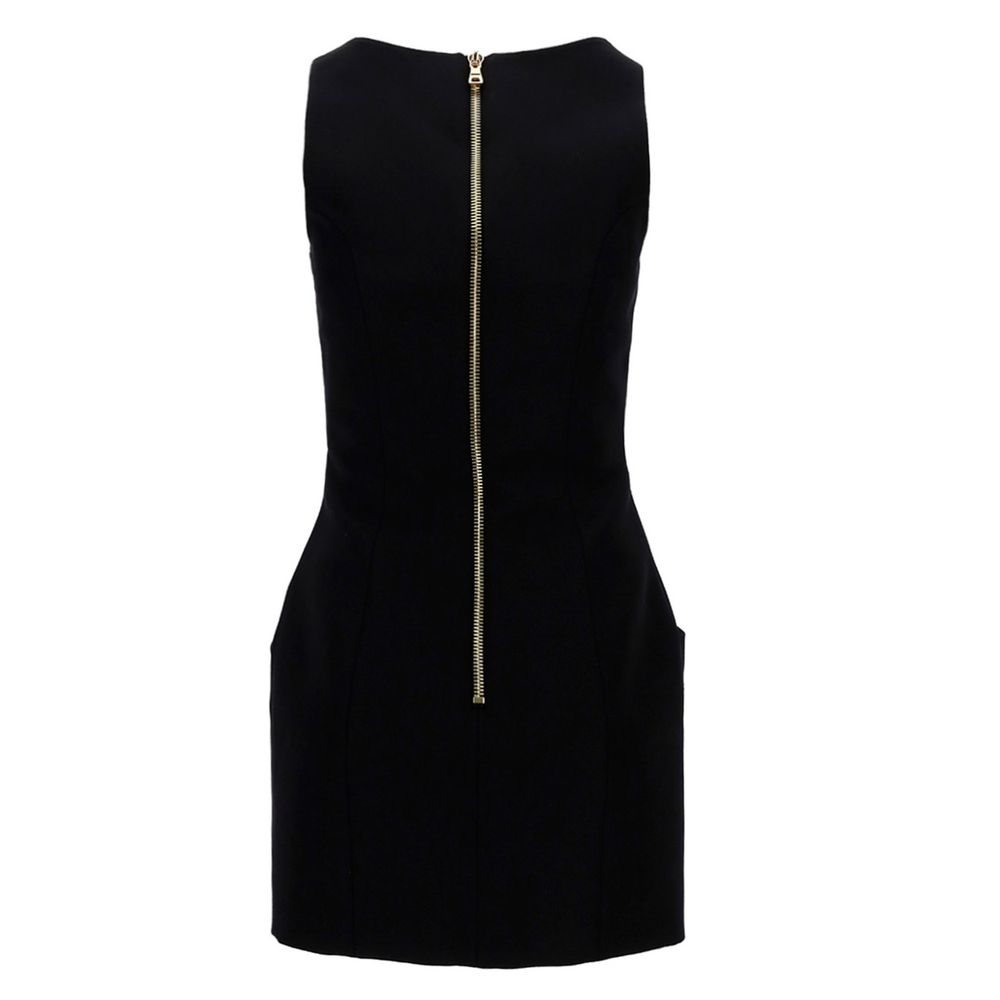Balmain Black Wool Women Dress Balmain