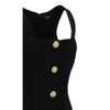 Balmain Black Wool Women Dress Balmain