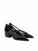 Prada Black Leather Cut-Out Pumps 55 Prada