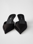 Prada Black Satin Sabot Prada