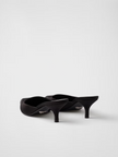 Prada Black Satin Sabot Prada