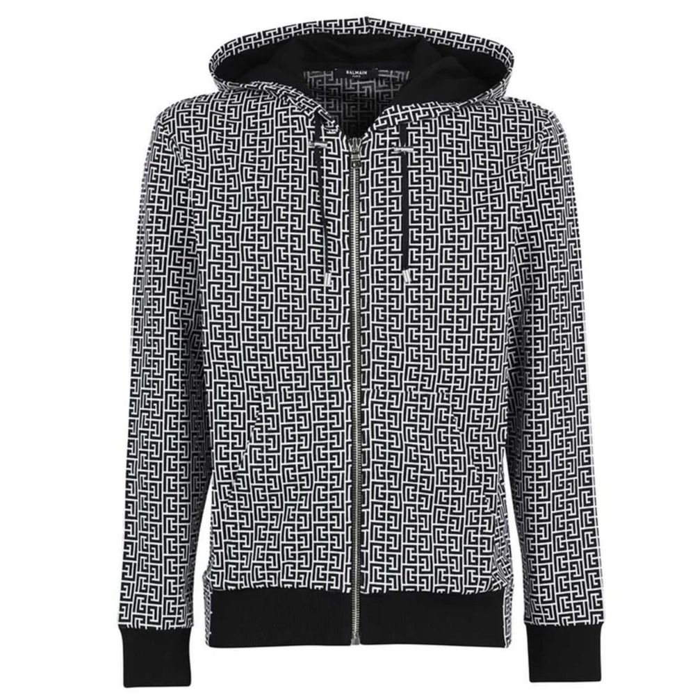 Balmain Black Cotton Men's Sweater Balmain