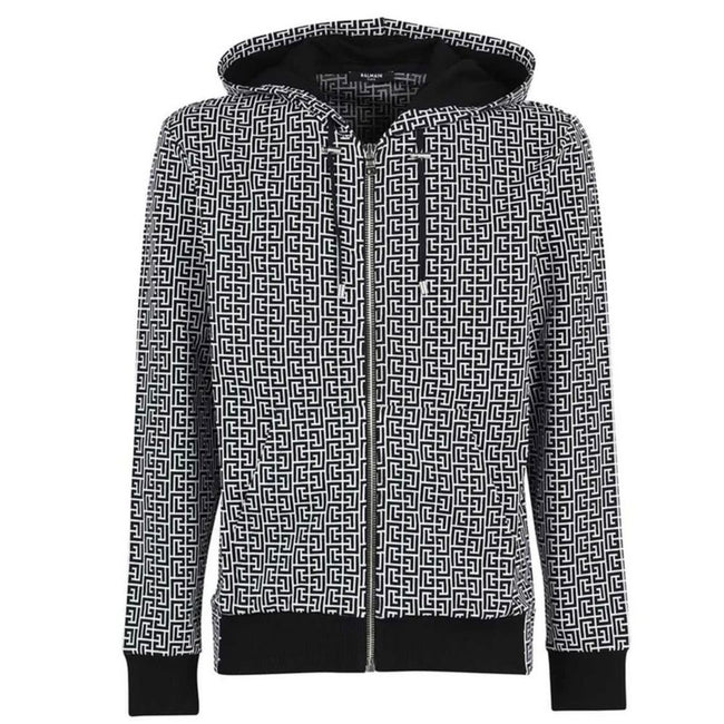 Balmain Black Cotton Men's Sweater Balmain