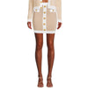 Balmain Beige Viscose Skirt Balmain