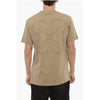 Off-White Slim Fit Crew-neck T-Shirt with Embroidered Logo Off-White