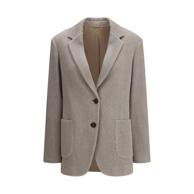 Brunello Cucinelli Ribbed deisgn lurex Jacket Brunello Cucinelli