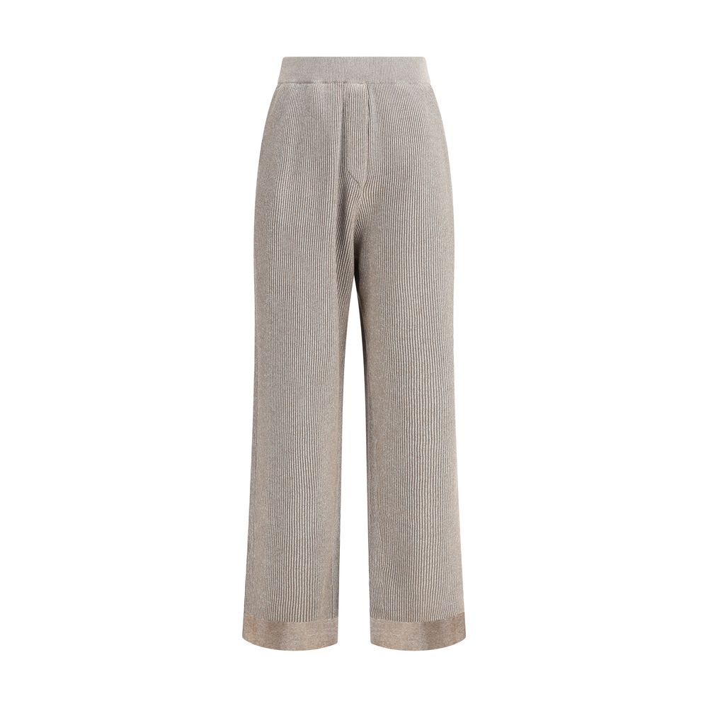 Brunello Cucinelli Ribbed lurex Pants Brunello Cucinelli