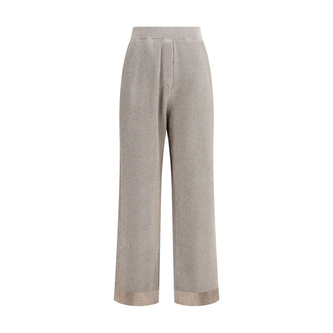 Brunello Cucinelli Ribbed lurex Pants Brunello Cucinelli
